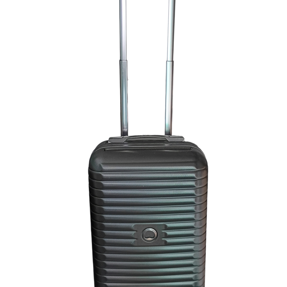 New Delsey Black Trunk Hardside Carry On Suitcase